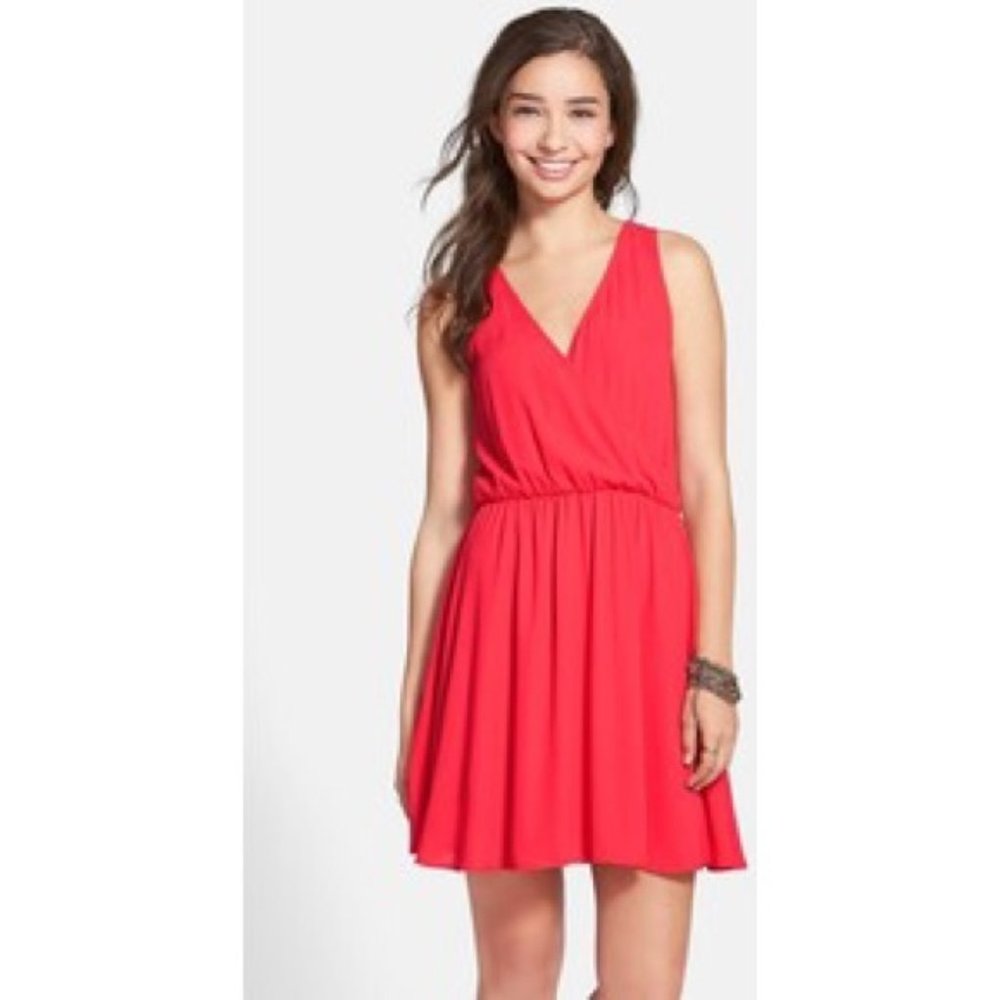 Lush Kylie Skater Coral Dress